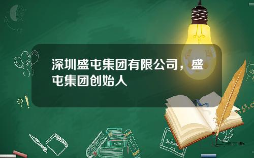深圳盛屯集团有限公司，盛屯集团创始人
