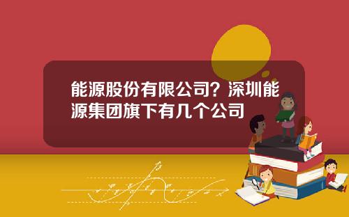 能源股份有限公司？深圳能源集团旗下有几个公司