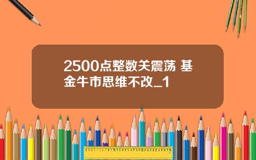 2500点整数关震荡 基金牛市思维不改_1