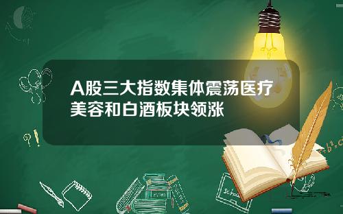 A股三大指数集体震荡医疗美容和白酒板块领涨