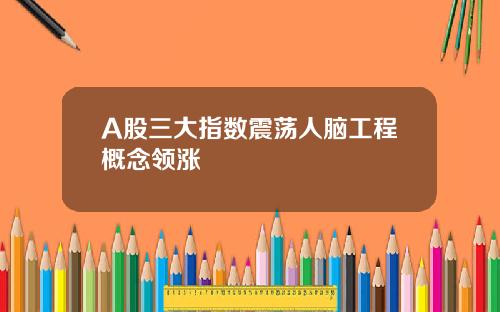 A股三大指数震荡人脑工程概念领涨
