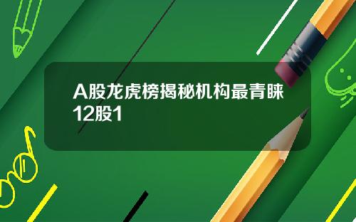 A股龙虎榜揭秘机构最青睐12股1