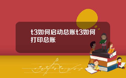 t3如何启动总账t3如何打印总账