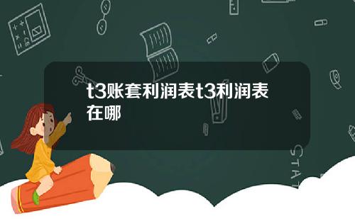 t3账套利润表t3利润表在哪