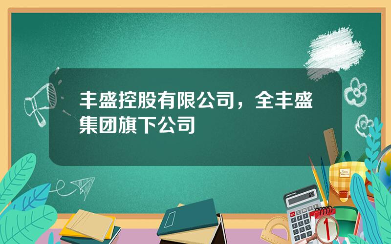 丰盛控股有限公司，全丰盛集团旗下公司