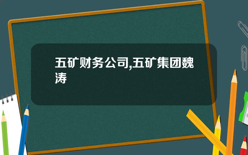 五矿财务公司,五矿集团魏涛