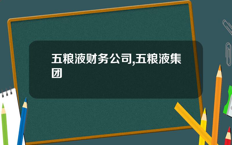五粮液财务公司,五粮液集团