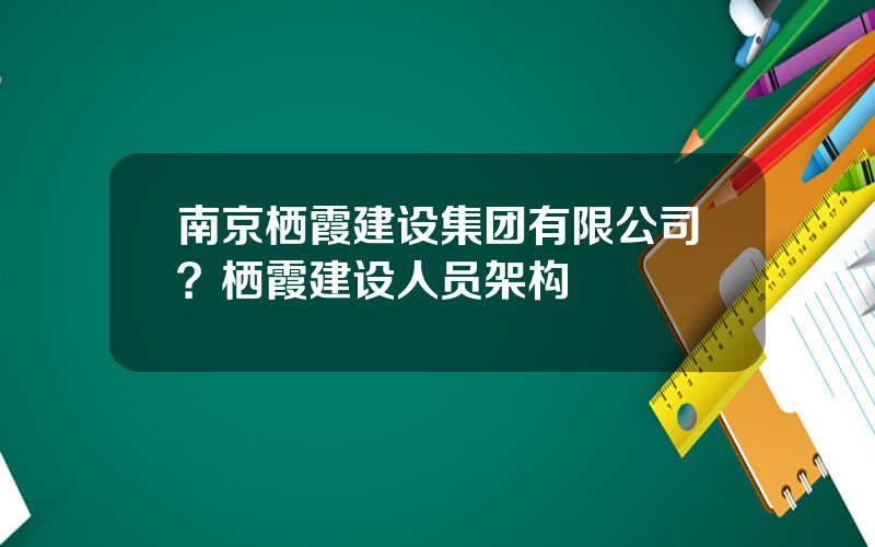 南京栖霞建设集团有限公司？栖霞建设人员架构
