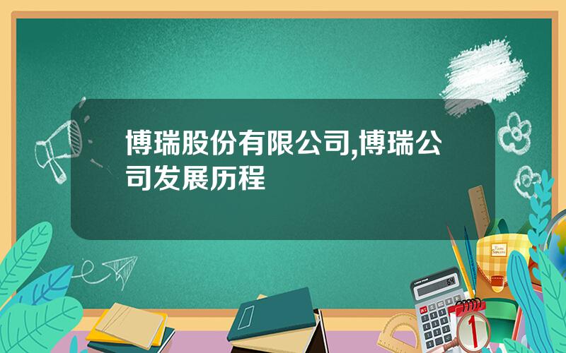 博瑞股份有限公司,博瑞公司发展历程